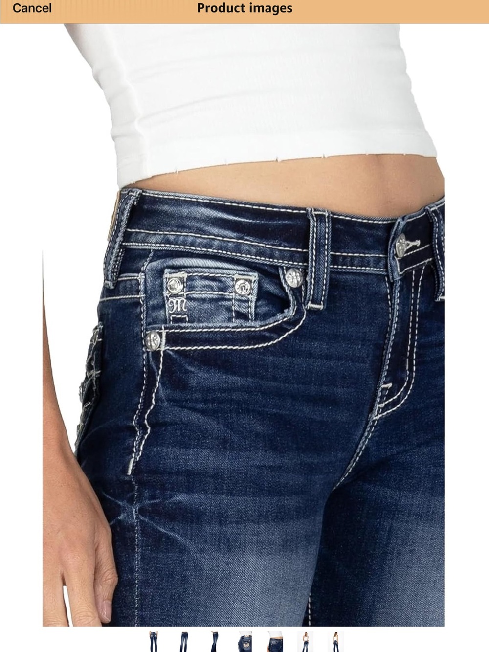 Miss Me Women’s Signature Cuffed Capri Jeans